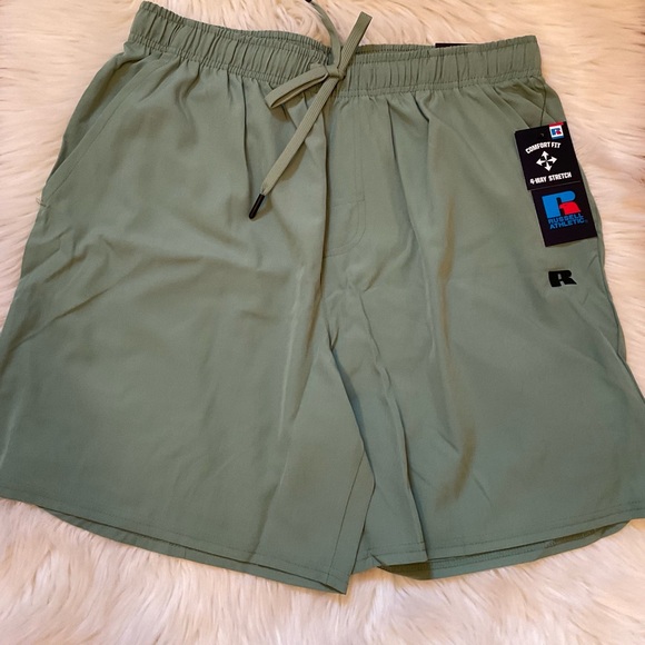 Russell Men’s Athletic Running Shorts - NWT - Size Large - Loden Green - Picture 2 of 13